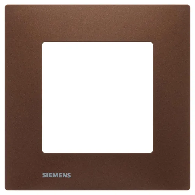 Siemens Delta Viva plaque simple métal marron prise interrupteur