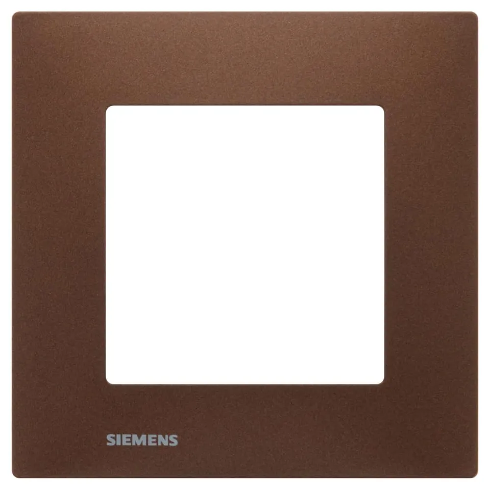 Siemens Delta Viva plaque simple métal marron prise interrupteur