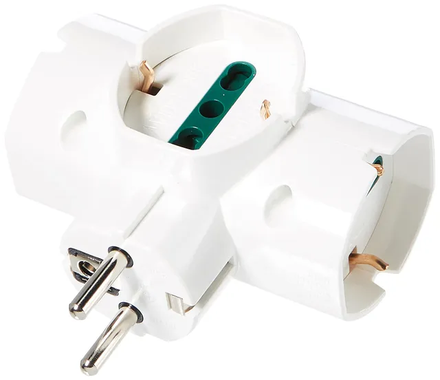 Vimar adaptateur multiple Sicury RI.00316.B blanc 3 prises