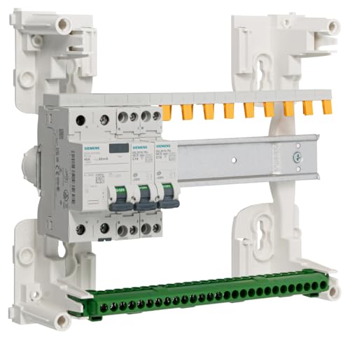 Siemens tableau électrique 1 rangée pré-équipé 40A type AC 2 disjoncteurs