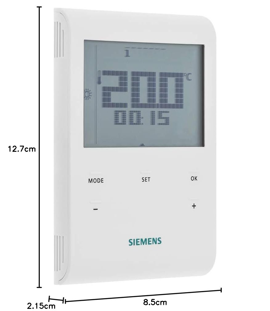 Siemens RDE100 thermostat digital tactile 230V