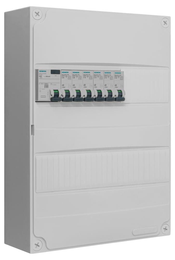 Siemens tableau 2 rangées pré-équipé 40A 6 disjoncteurs