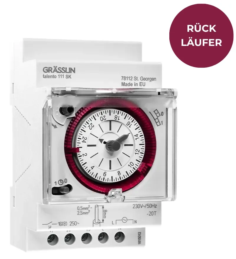 Grasslin Talento 111 SK interrupteur horaire 230V rail DIN