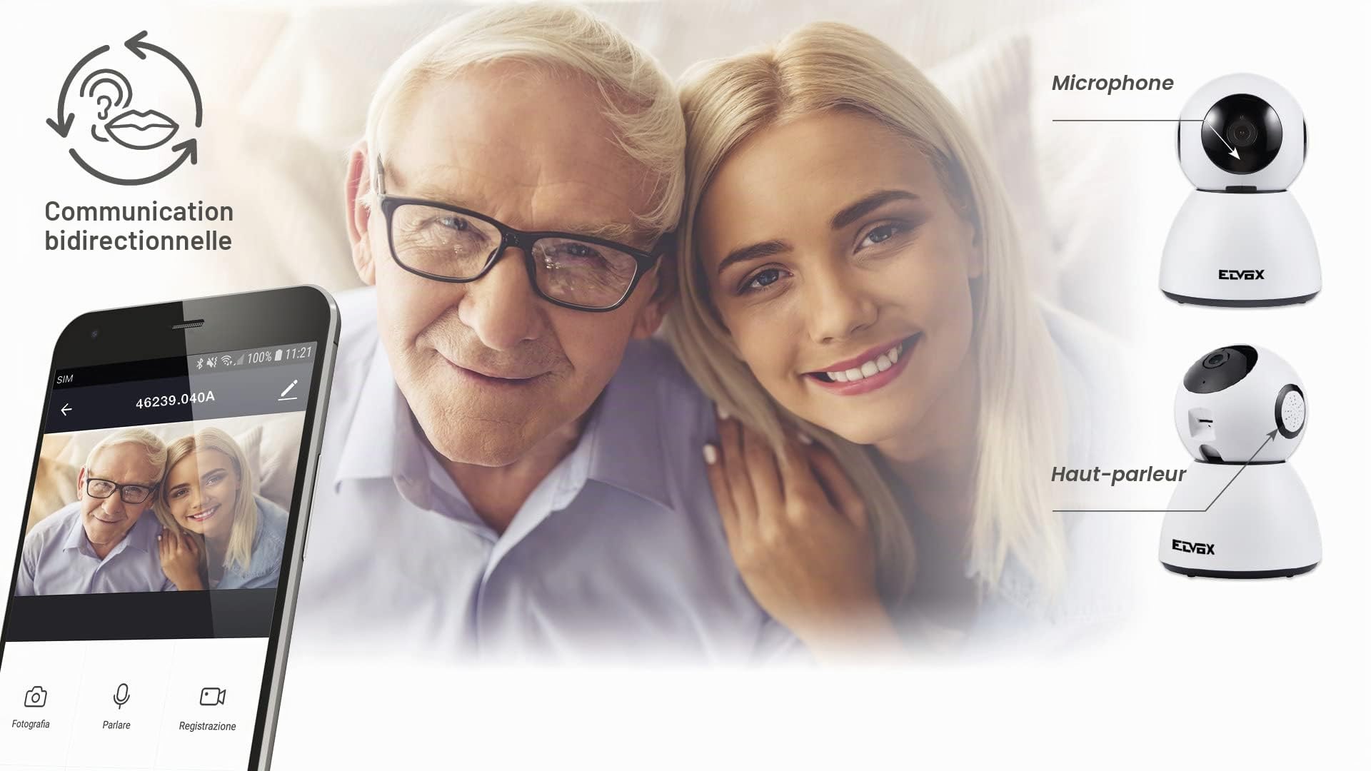 Vimar 46239.040A caméra IP WiFi 3Mpx intérieur