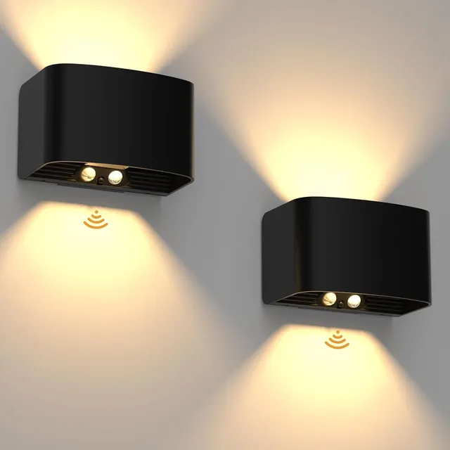 T-Sun Wall Lights applique murale LED 3000K noir lot 2