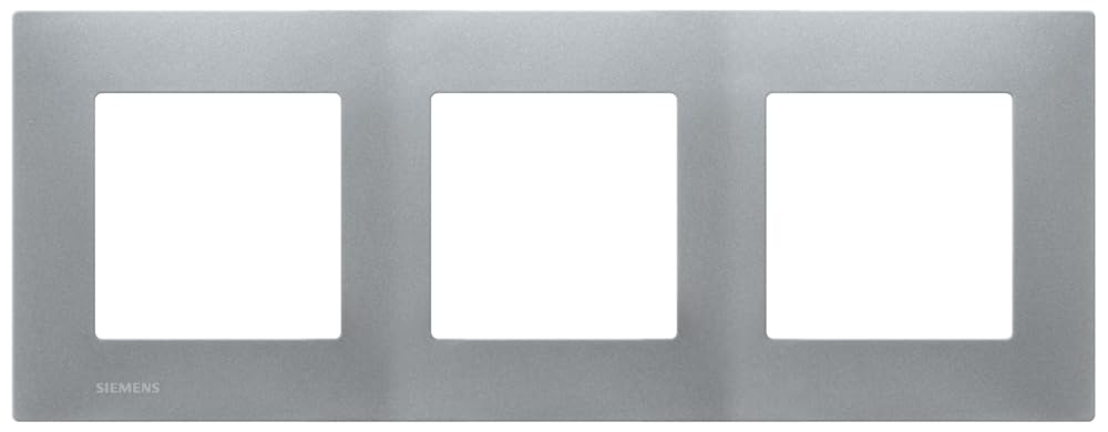 Siemens Delta Viva plaque triple silver