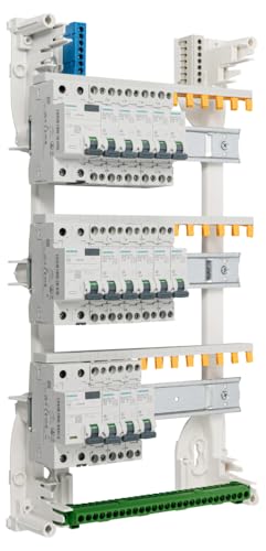 Siemens tableau électrique 3 rangées pré-équipé 13 disjoncteurs 3 ID
