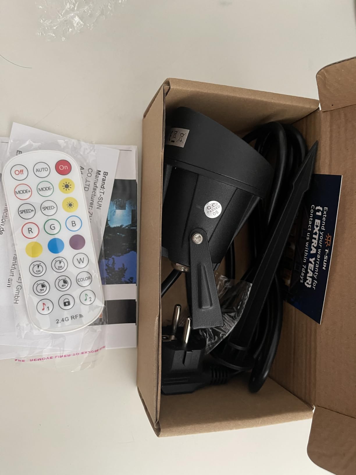 T-Sun Spot Lights spot LED extérieur RGB Bluetooth 6 pièces IP65