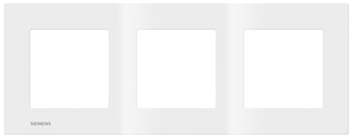 Siemens Delta Viva plaque triple blanche 3 postes