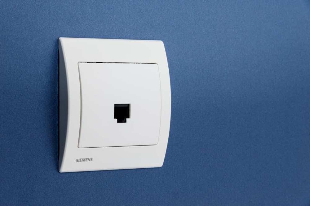 Siemens Delta Iris prise RJ45 blanc encastrée