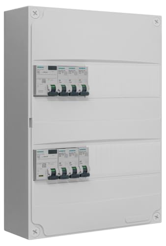 Siemens Tableau 2 rangées pré-équipé 2ID 40A 6 disjoncteurs