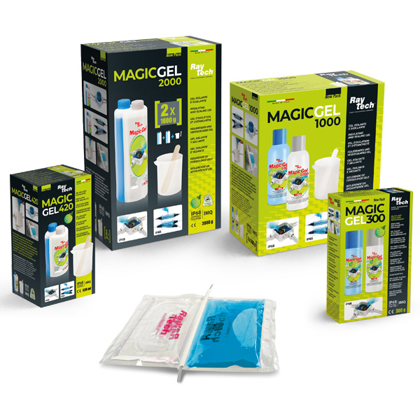 Raytech Magic Gel gel isolant bicomposant IP68 10 min