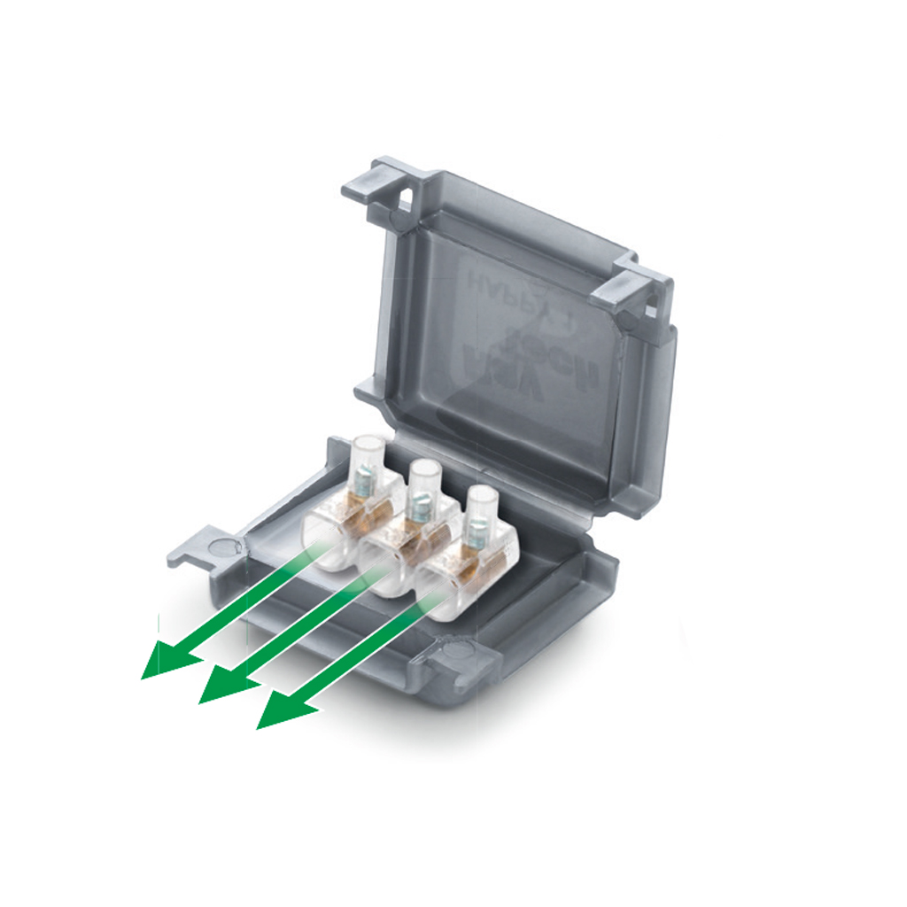 Raytech Happy GelBox boîte de jonction gel IPX8 3 entrées