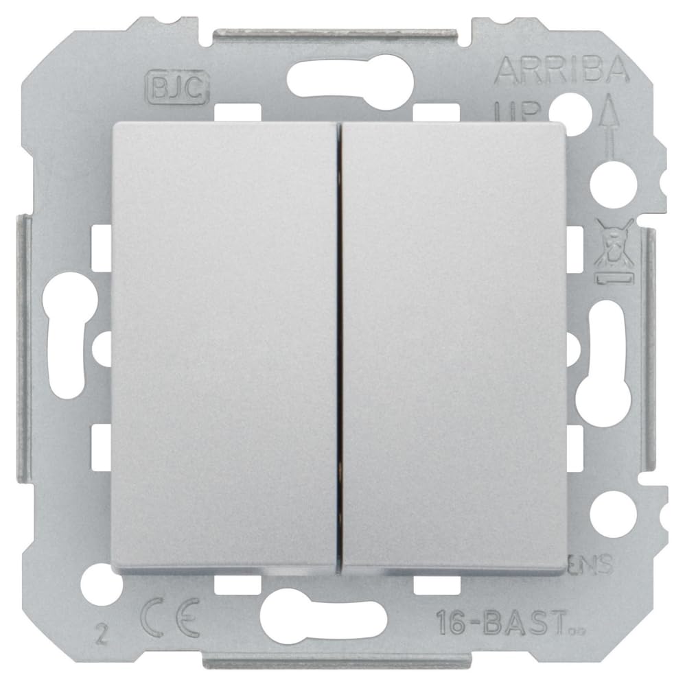 Siemens Delta Viva double va-et-vient interrupteur silver