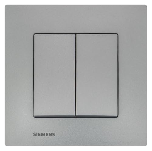 Siemens Delta Viva double va-et-vient interrupteur silver