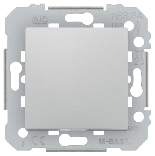 Siemens Delta Viva Poussoir Silver Mural 10A 250V