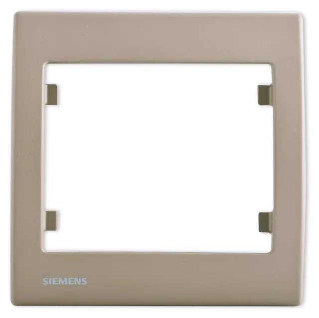 Siemens Delta Iris plaque simple soft taupe 1 poste