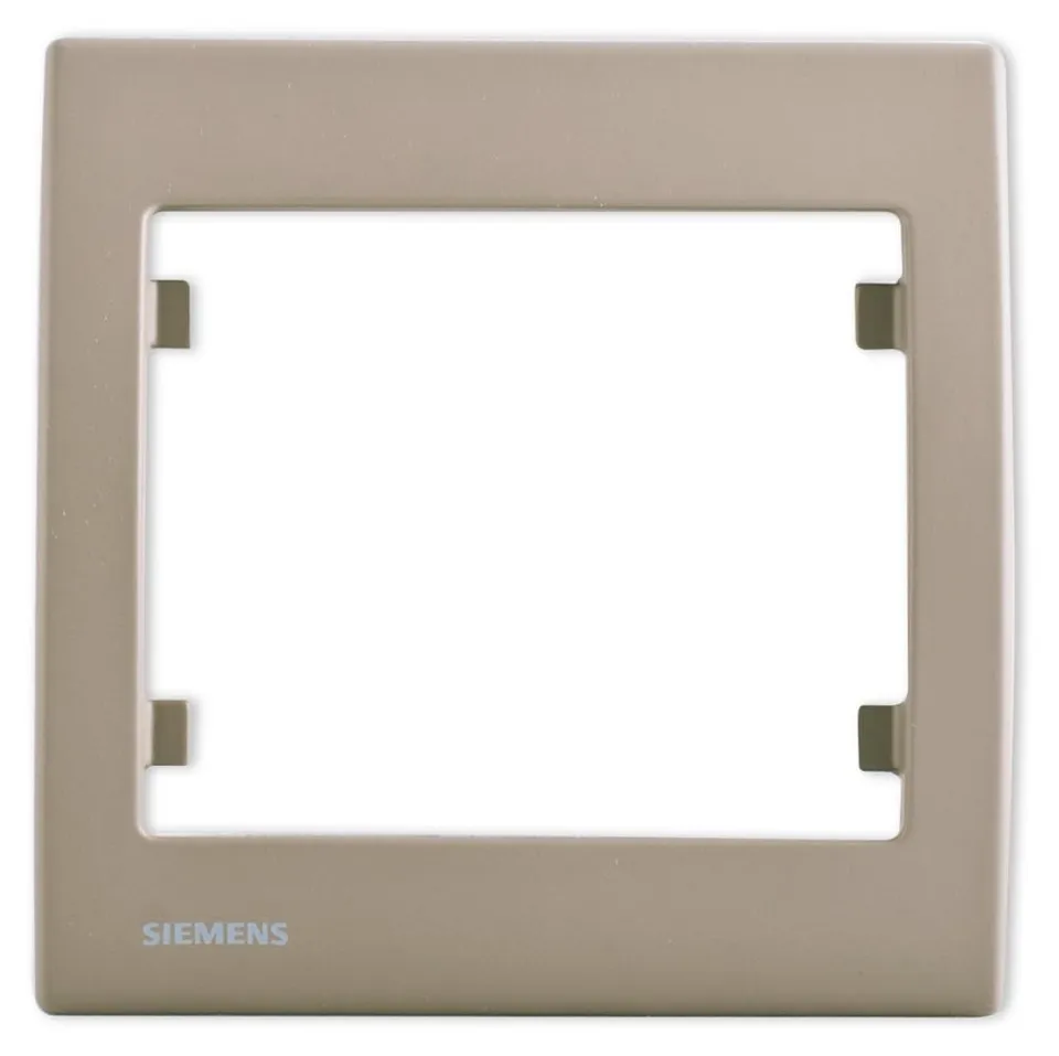Siemens Delta Iris plaque simple soft taupe 1 poste