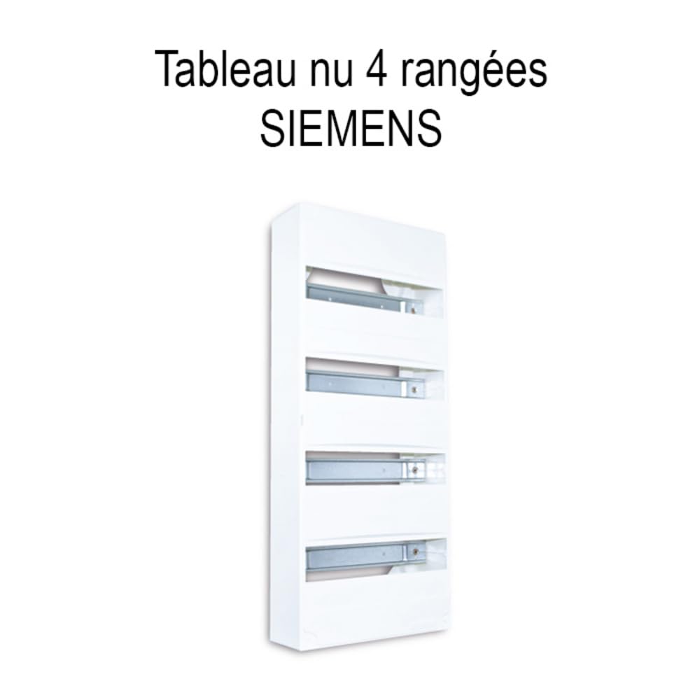 Siemens Tableau 4 rangées nu à équiper 52 modules 600mm