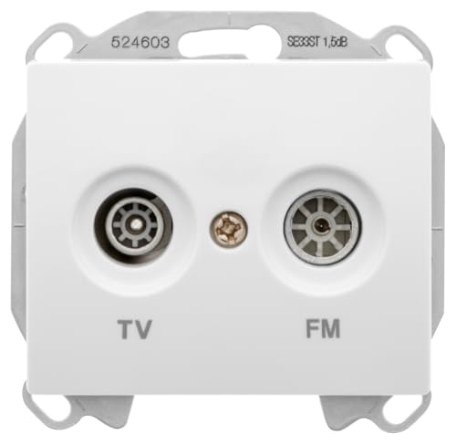 Siemens Delta Iris prise TV FM blanc