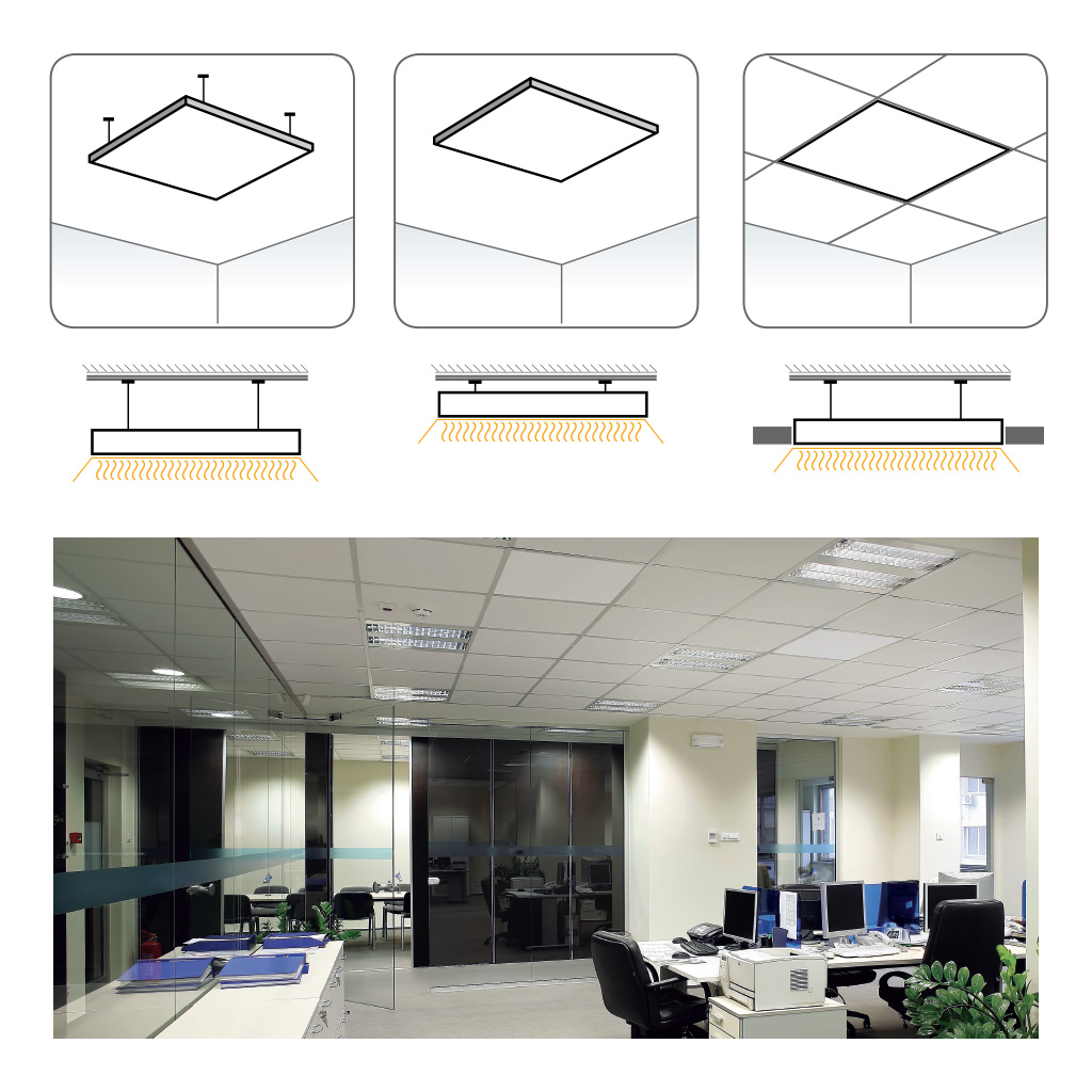 Raytech Comfort Warm Up panneau chauffant plafond infrarouge