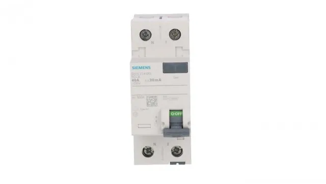 Siemens Sentron Interrupteur différentiel 40A 30mA type AC