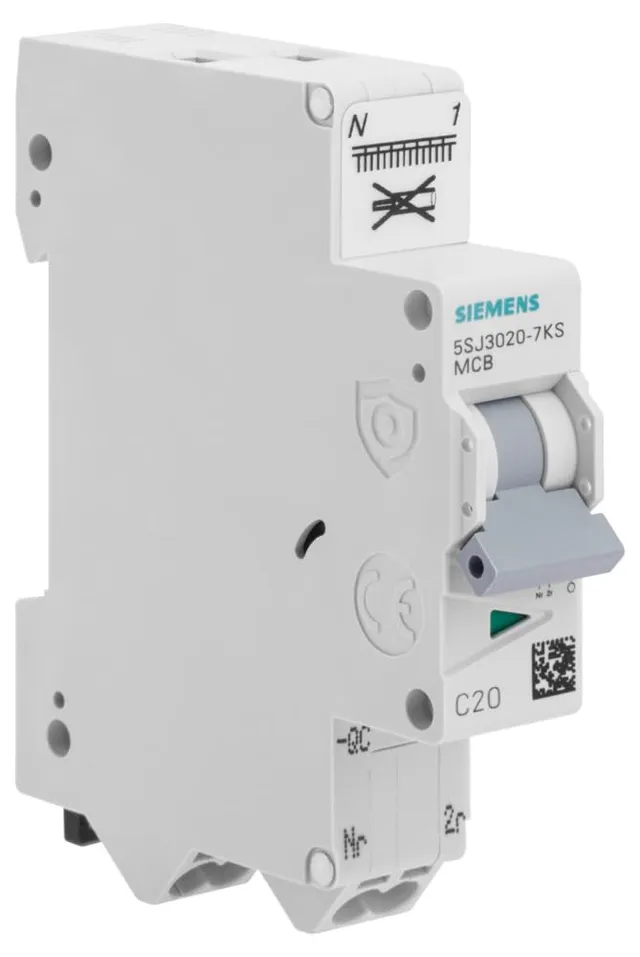 Siemens Sentron Disjoncteur Auto P+N 20A Courbe C