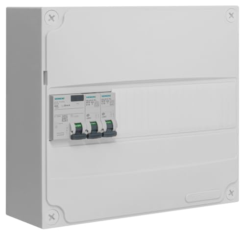Siemens tableau électrique 1 rangée pré-équipé 40A type AC 2 disjoncteurs