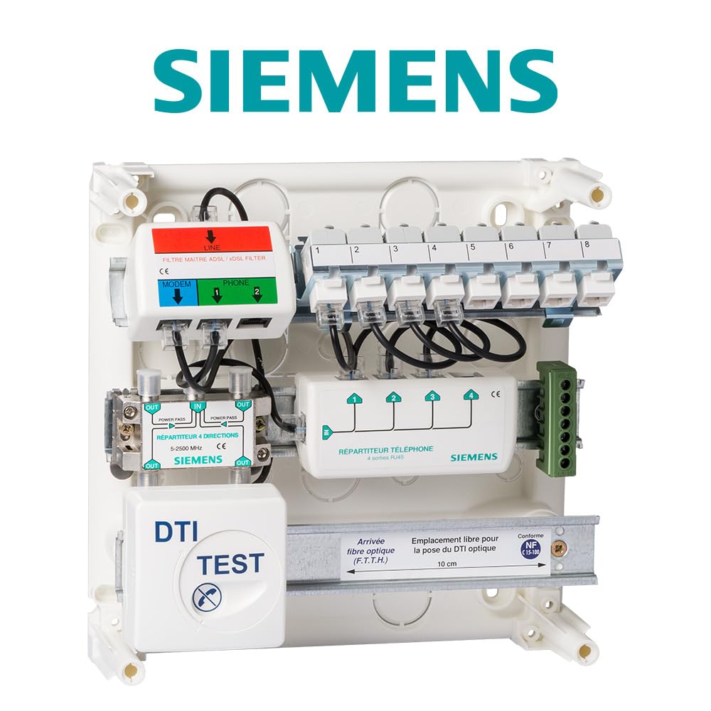Siemens Coffrets communication grade 1 coffret 8xRJ45