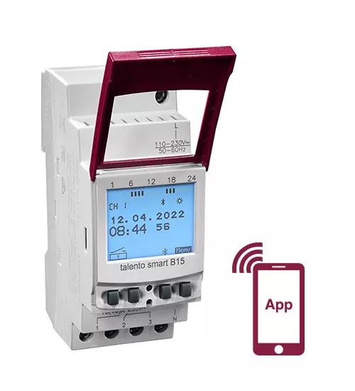 Grasslin talento smart B15 horloge programmable à pile rail DIN