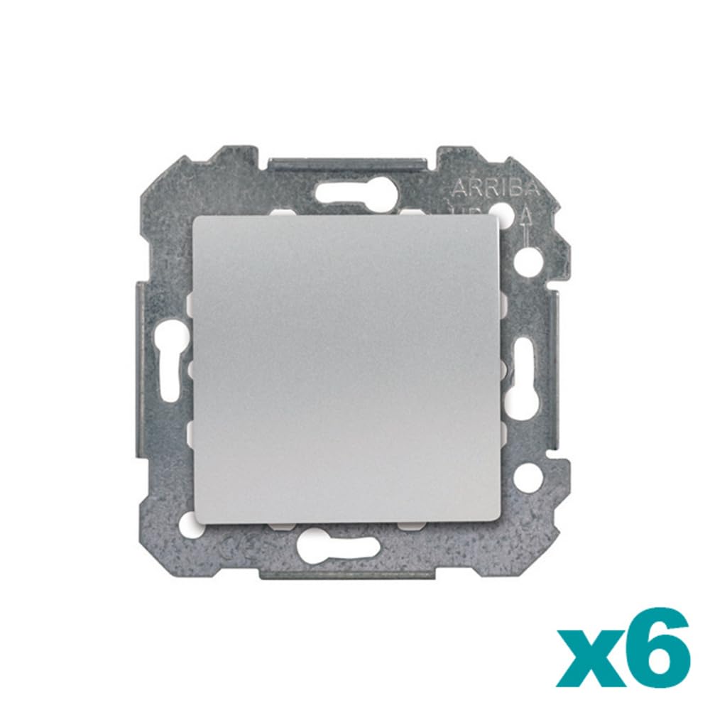 Siemens Delta Viva lot 6 va-et-vient silver interrupteur