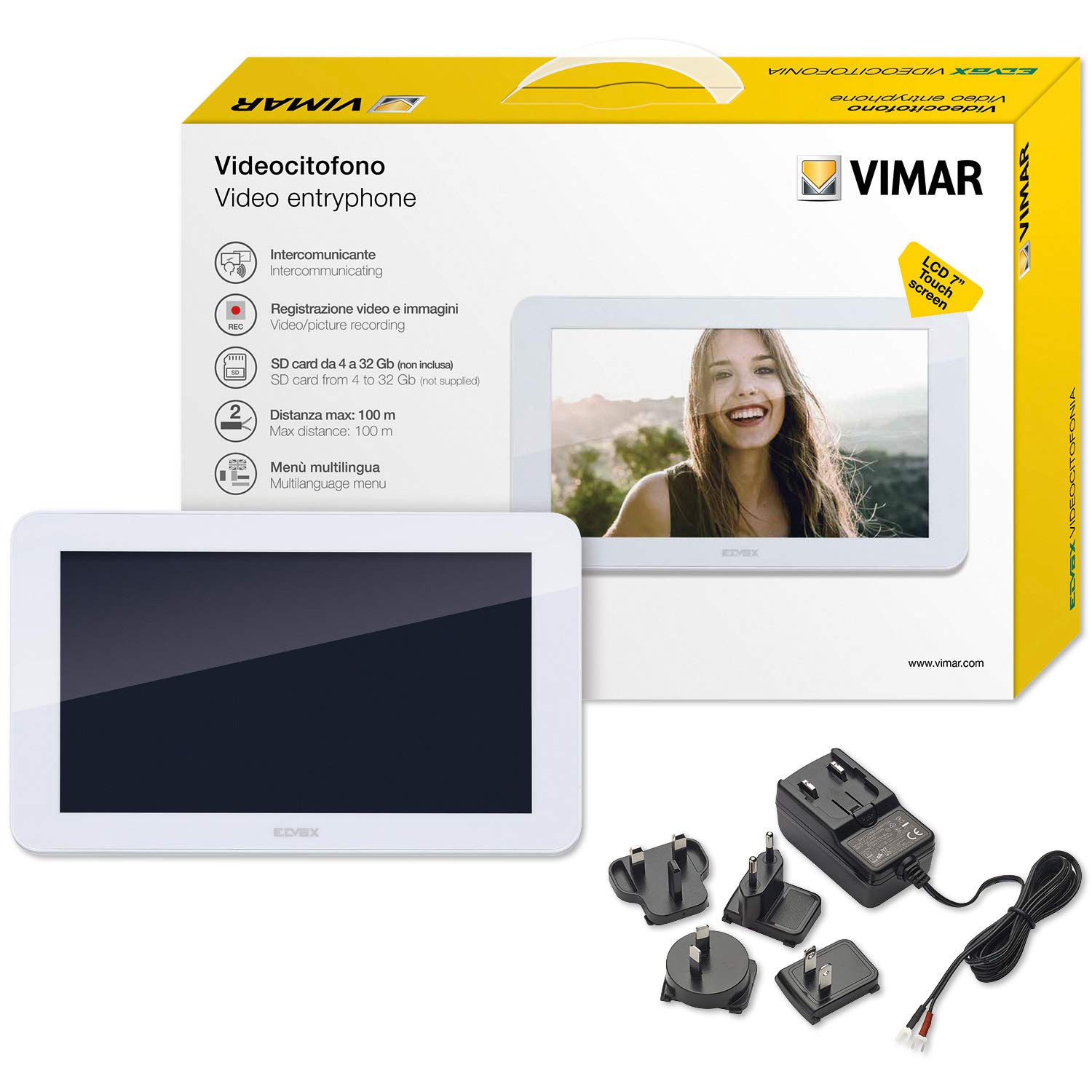 Vimar Composants K40917 moniteur additionnel tactile 7" gris