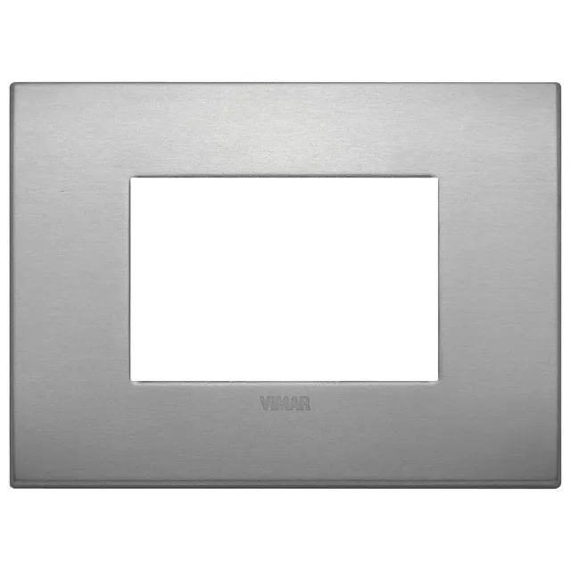 Vimar Arké 19653.16 plaque 3 modules aluminium lave