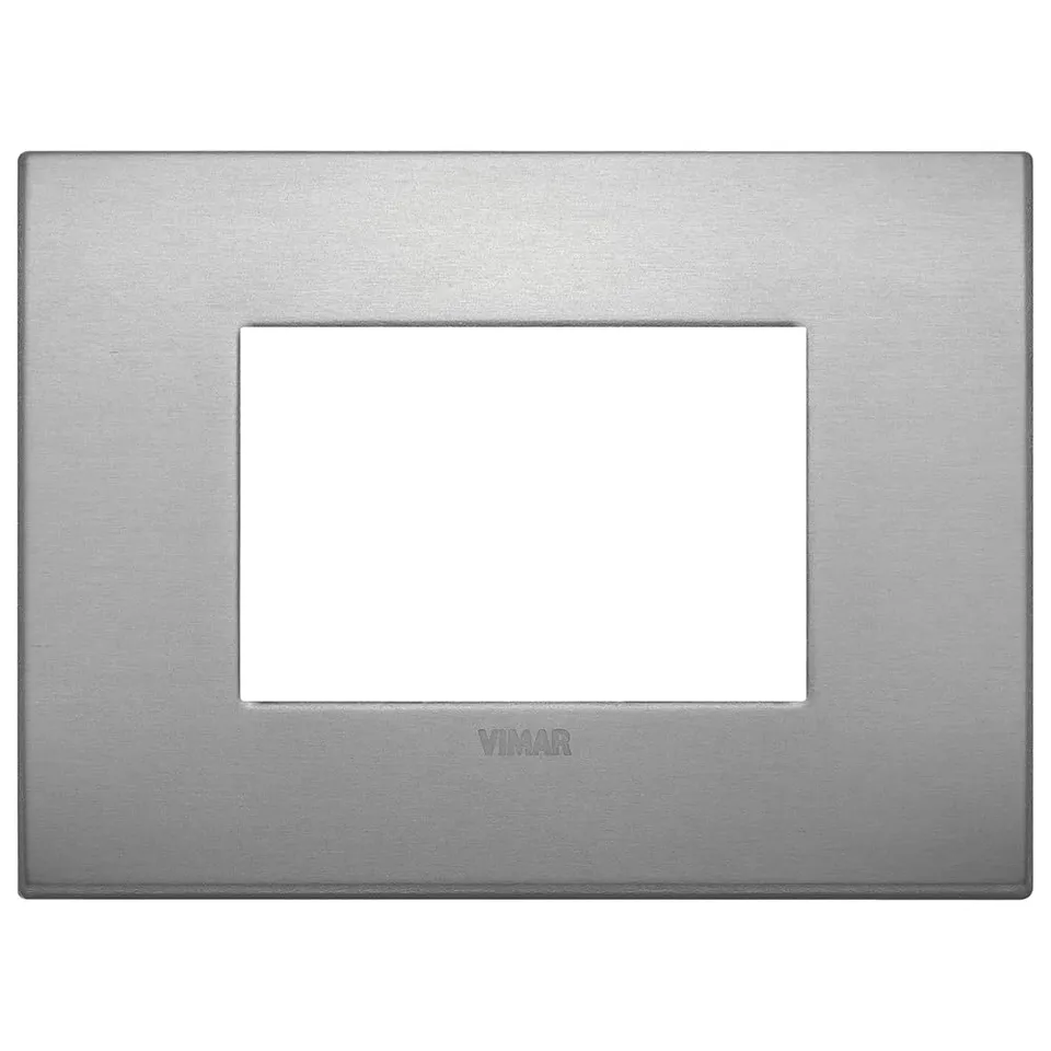 Vimar Arké 19653.16 plaque 3 modules aluminium lave