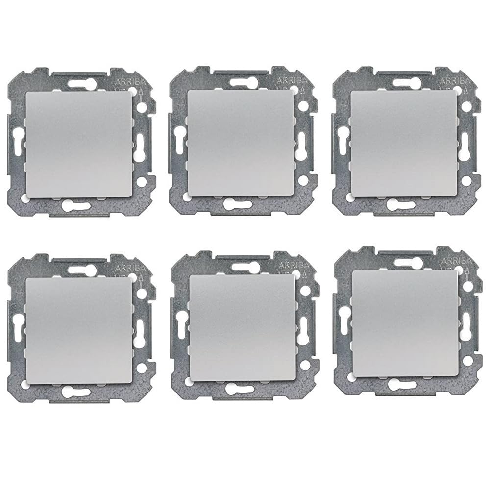 Siemens Delta Viva lot 6 va-et-vient silver interrupteur