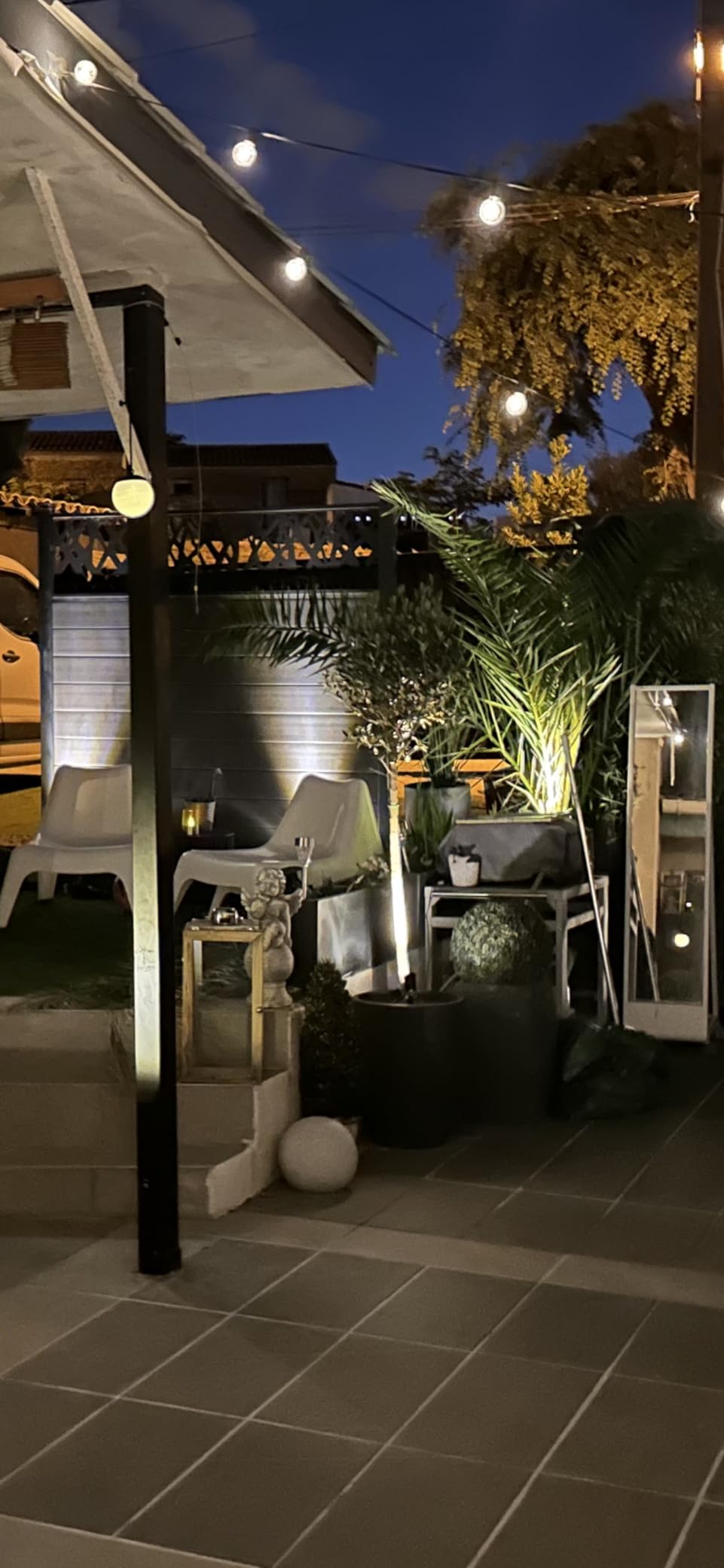 T-Sun Spot Lights 4 spots solaires blanc chaud 3000K IP65