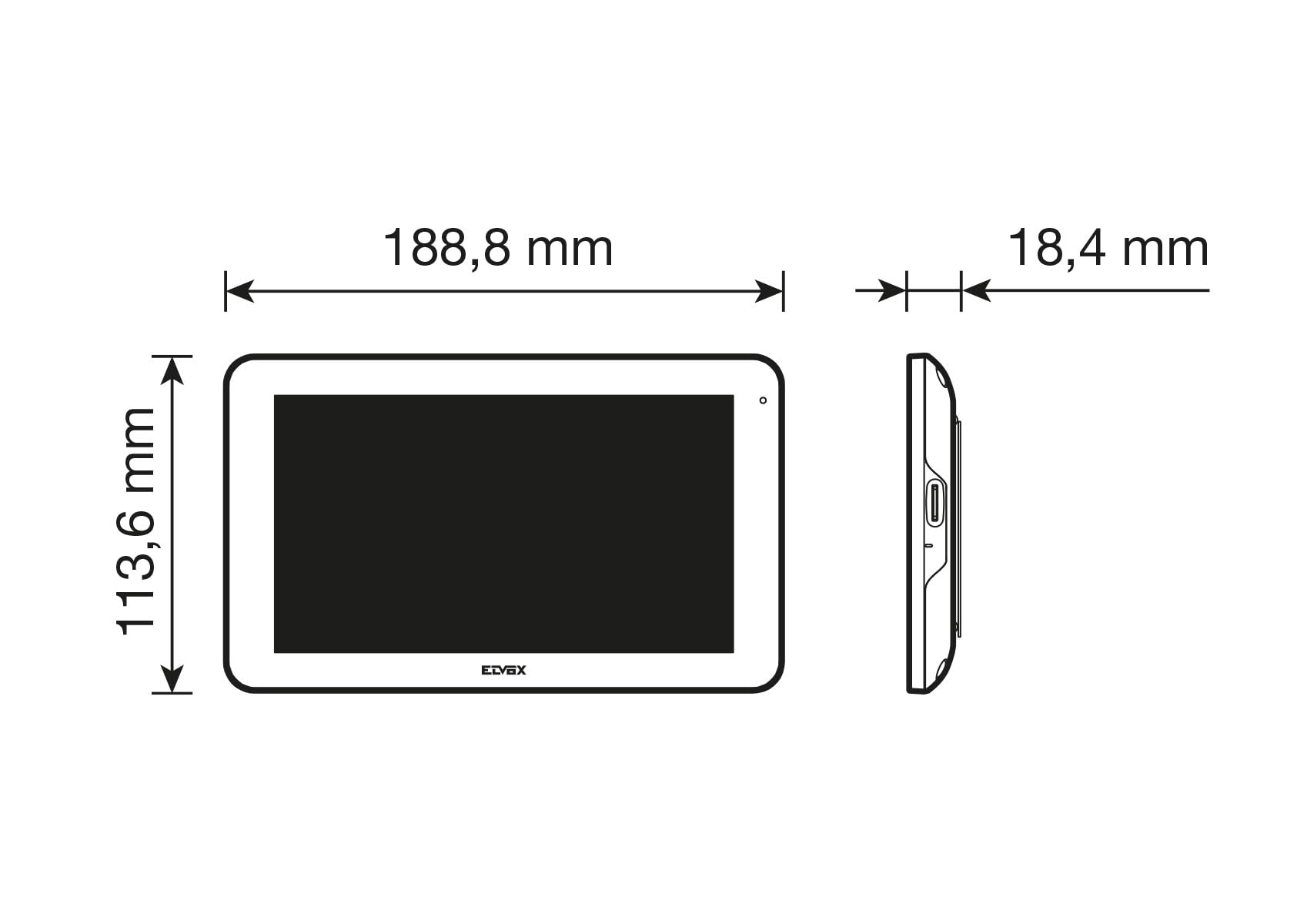 Vimar K42955 kit portier-vidéo WiFi 7" tactile 1 famille