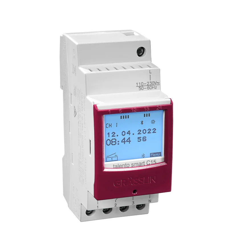 Grasslin talento smart C15 horloge programmable 1 canal rail DIN
