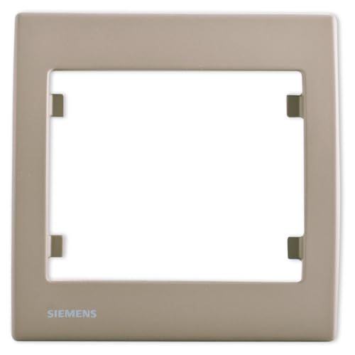 Siemens Delta Iris plaque simple soft taupe 1 poste