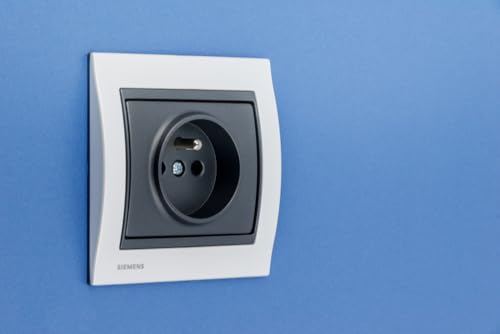 Siemens Delta Iris plaque simple métal perle blanc