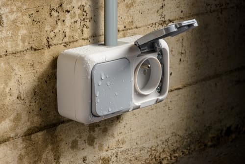 Siemens étanche VV + prise 2P+T gris IP54 auto