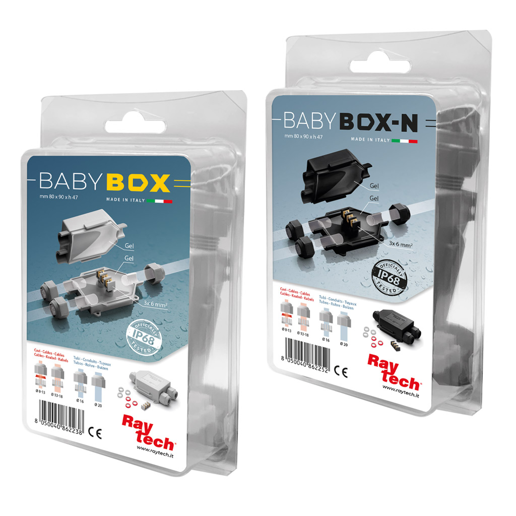 Raytech Joints Ready Box IP68 boîte jonction gel 16 mm