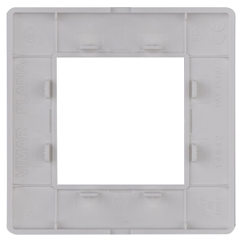 Vimar Plana plaque 2 modules blanc 14642.01 technopolymère