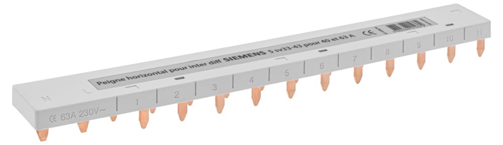 Siemens Peigne Horizontal Inter Diff 40 A 63 A Phase Neutre