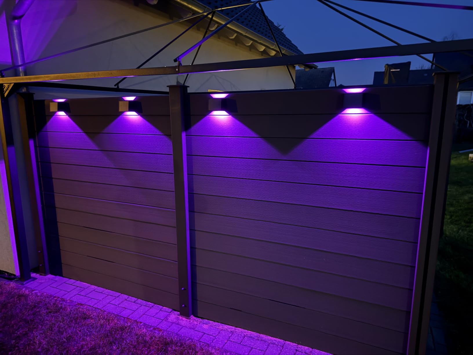 T-Sun Wall Lights Lampe solaire murale RVB IP65 2 pièces
