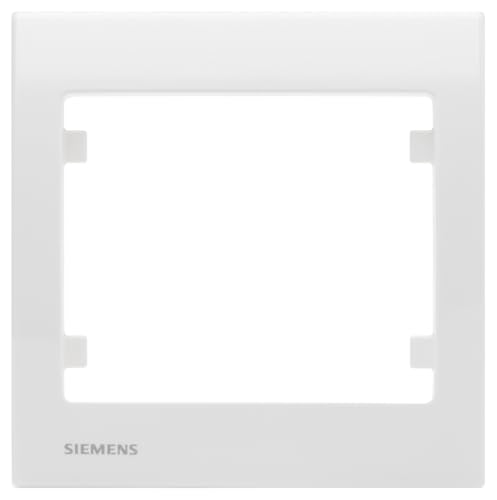 Siemens Delta Iris plaque simple blanche 1 poste