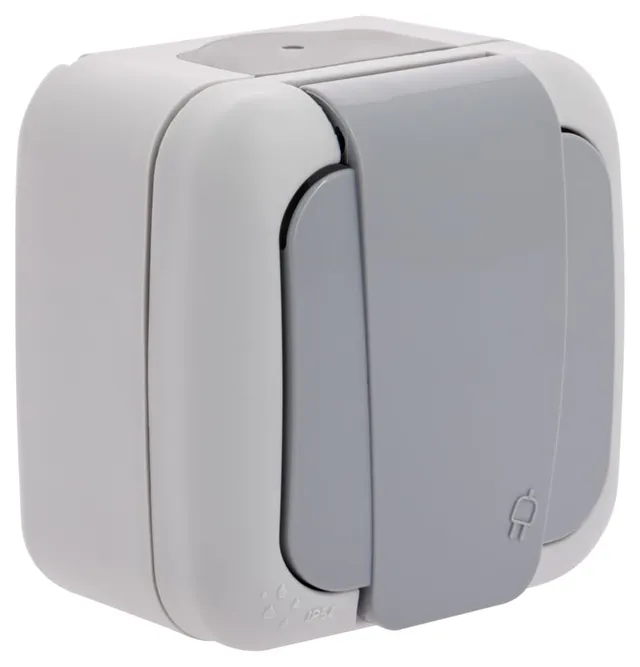Siemens IP54 prise étanche 2P+T gris automatique