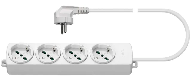 Vimar 01292.CK.B multiprise 4 prises 16 A câble 2 m blanc