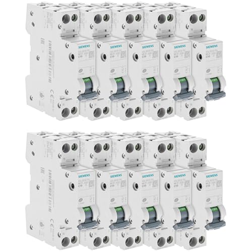Siemens SENTRON disjoncteur 10A phase neutre lot 10 courbe C