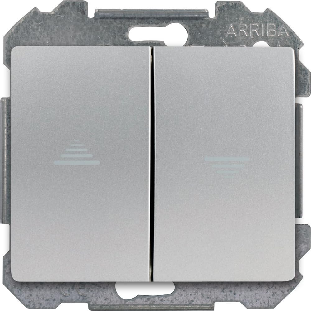 Siemens Delta Iris interrupteur volet roulant alu silver